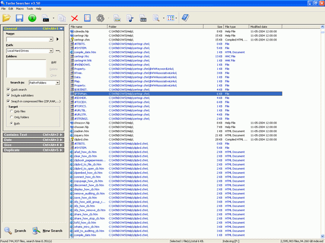 Screenshot of Turbo Searcher